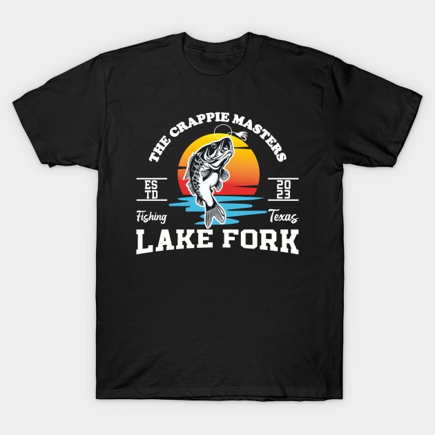 The Crappie Masters Lake Fork Fishing T-Shirt by maximus123